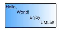 UMLet lépcsős komponens